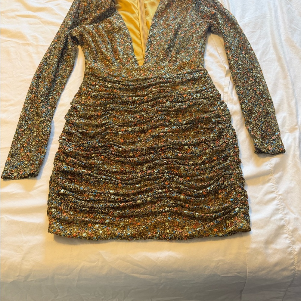 Ramy Brook Multicolor Long Sleeve Dress